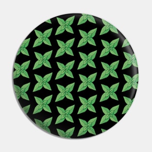 Mint Leaves Pattern Pin