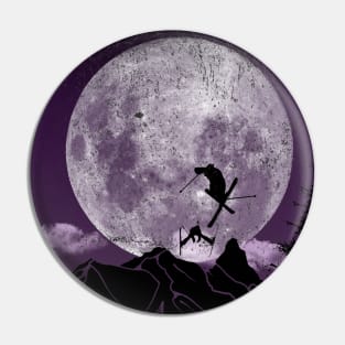 Skiing Freestyle - Purple Night Pin