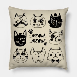 Cat Meow Pillow