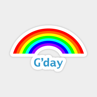 Hello G'day Rainbow Magnet