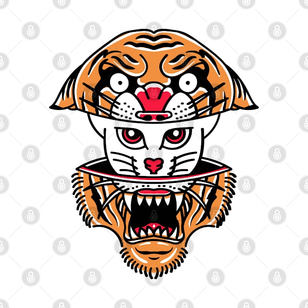 Tiger Cat Illustration by Mako Design 