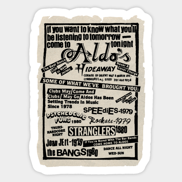 Aldo S Hideaway Nightclub Lyndhurst Nj Aldos Hideaway Sticker Teepublic