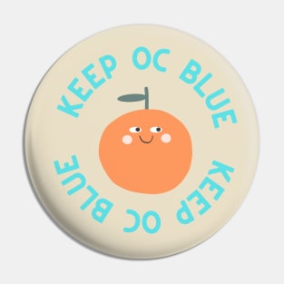 Keep OC Blue Orange Pin