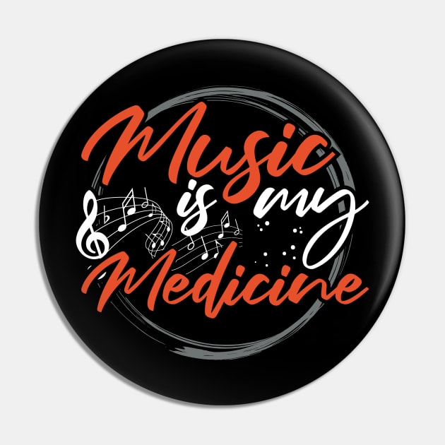 Music is my Medicine Pin by GeekyFairy