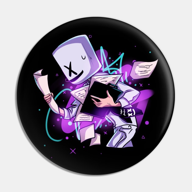 Marshmello Cartoon Pin by DenielHast