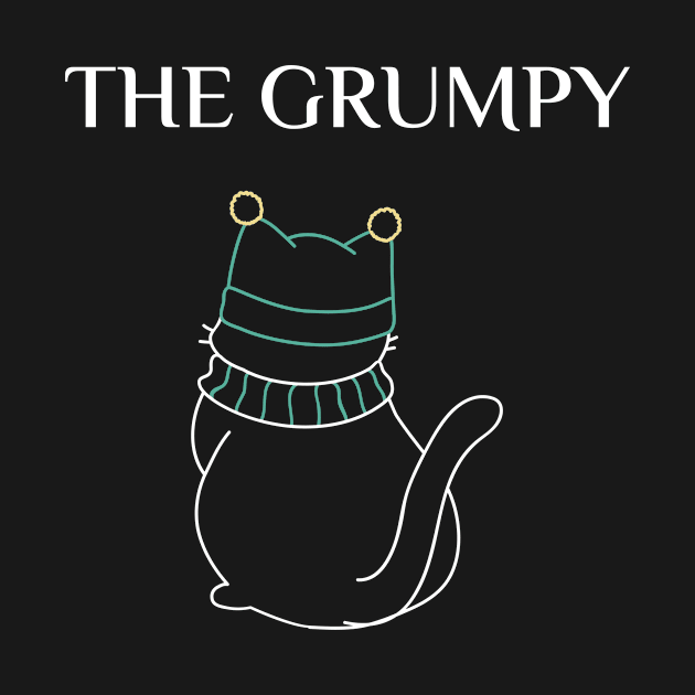 funny matching family t-shirt, the grumpy by the christmas shop