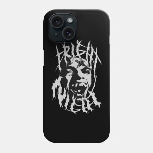 Fright Night, Retro Horror, (Black & White Version) Phone Case