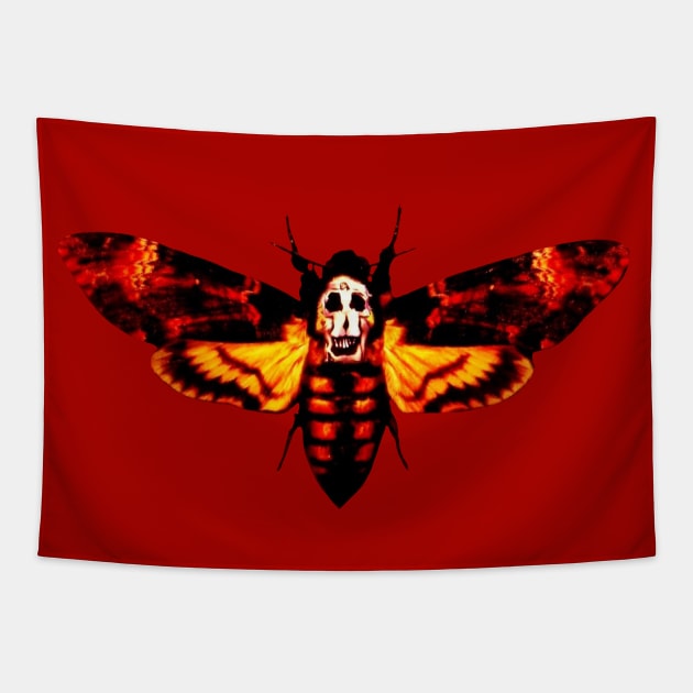 Death Head Moth Tapestry by UntitledMike