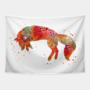 Jumping fox Tapestry