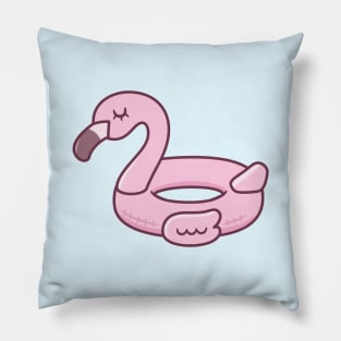 Cute Pink Flamingo Pool Float Pillow