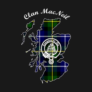 Clan MacNeil Scotland Map Crest T-Shirt