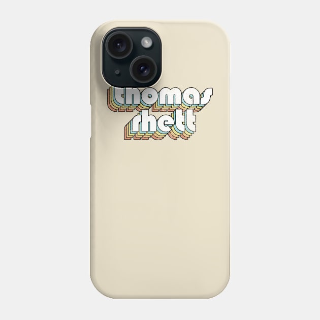 Thomas Rhett - Retro Rainbow Letters Phone Case by Dimma Viral