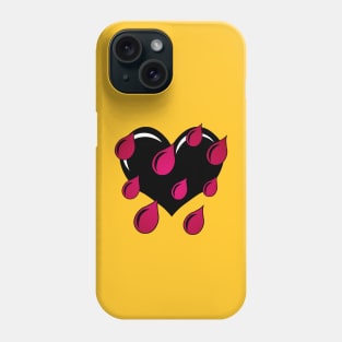 Weeping Heart, Black and Red Phone Case