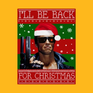 Ill Be Back For Christmas Terminator Knit T-Shirt