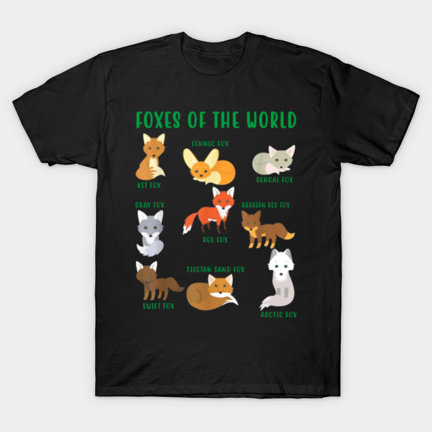 FOXES OF THE WORLD - Fox - T-Shirt
