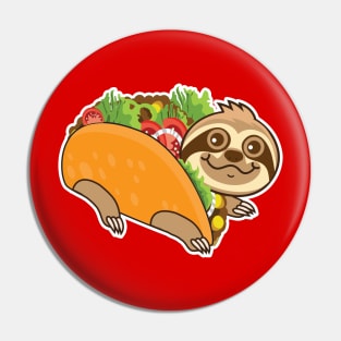 Sloth Taco Pin