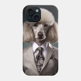 Poodle Dog in Suit Phone Case