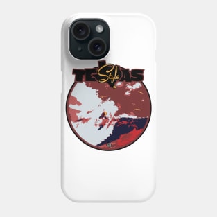 Texas-Style Surfer in reds Phone Case