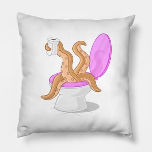 Toilet Monster Pillow
