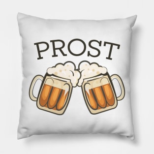 Prost Beer German Oktoberfest Pillow