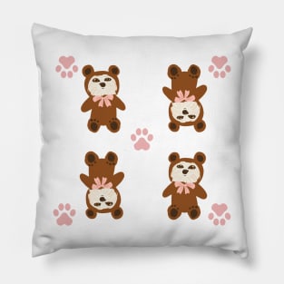 Beary beary cute dog maltipoo Pillow