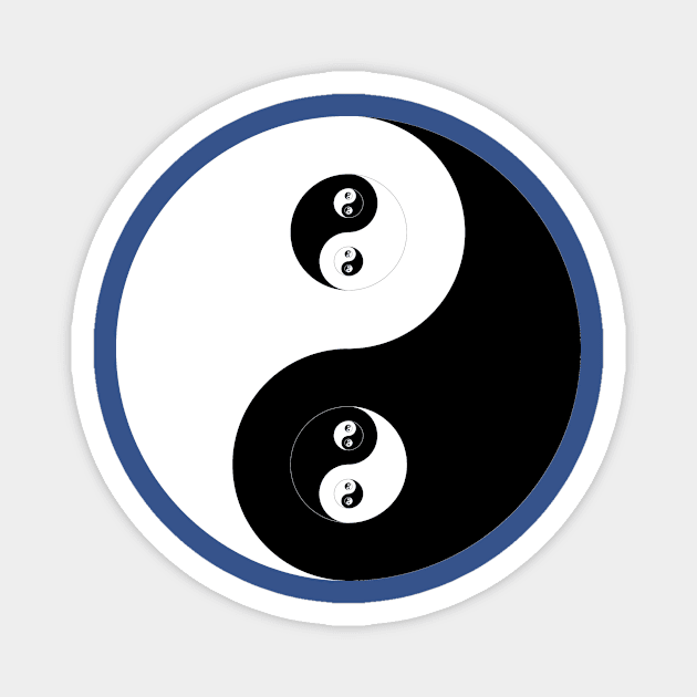 Ying Yang B&W Magnet by rupertrussell