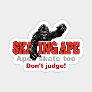 Ape Skating 92007 Magnet