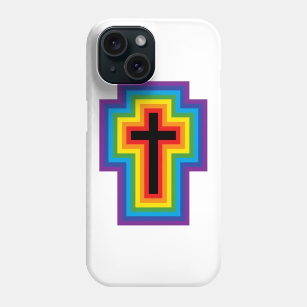 Rainbow Cross Phone Case by joshthecartoonguy