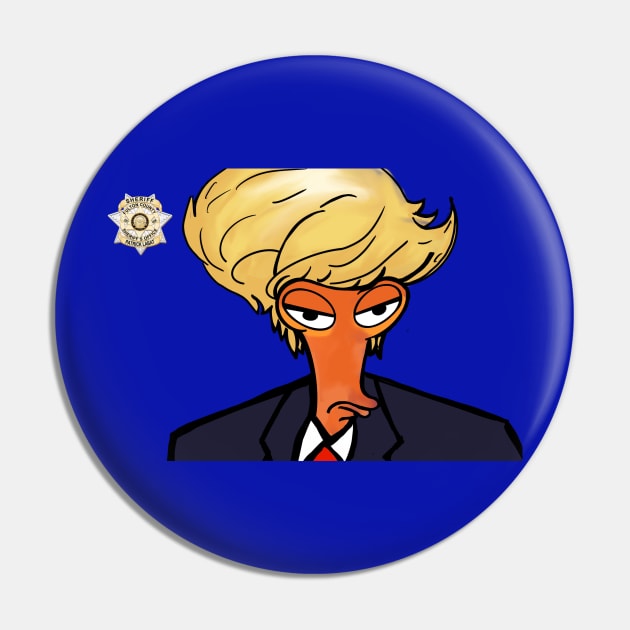 American Mugshot Pin by ART by RAP