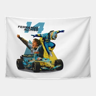 Fernando Alonso Celebration Tapestry