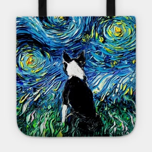 Boston Terrier Starry Night Tote