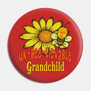 Unbelievable Grandchild Sunflowers and Bees Pin