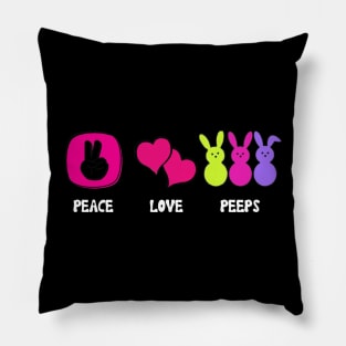 Peace Love & Peeps Pillow