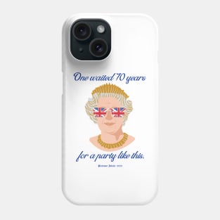 Funny Platinum Jubilee Queen Phone Case