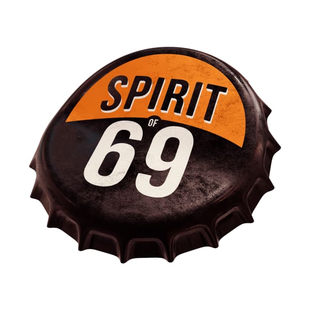 spirit of 69 bottle cap by Jomi