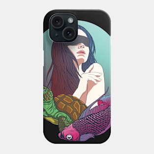 queen of the sea illustration design Phone Case