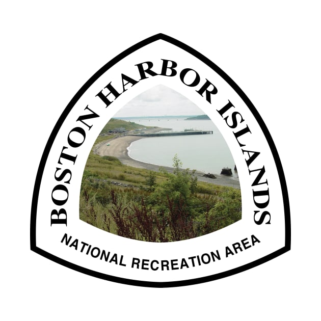 Boston Harbor Islands National Recreation Area trail marker by nylebuss