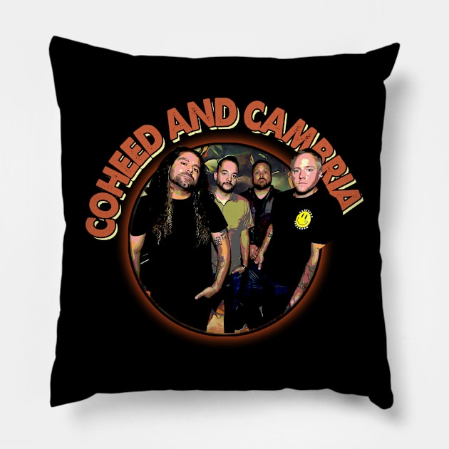 Progressive Hearts of and Cambria Band Merch Pillow by Skeleton. listening to music