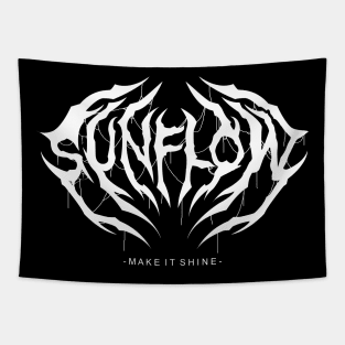 teepublic sunflow logo death metal Tapestry