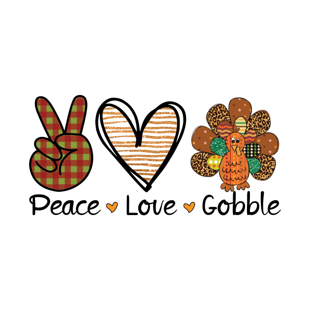 Peace Love Gobble Sweatshirt, Cute Turkey Day Sweatshirt, Thanksgiving Autumn Sweater, Gobble Fall Sweatshirt, Thanksgiving Turkey Shirt by L3GENDS