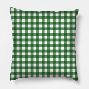 Checkered Green Gingham Pillow