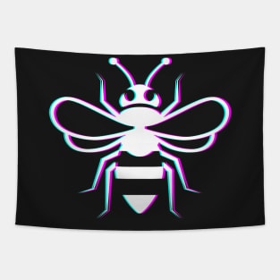 Glitch Bee Keeper Icon Tapestry