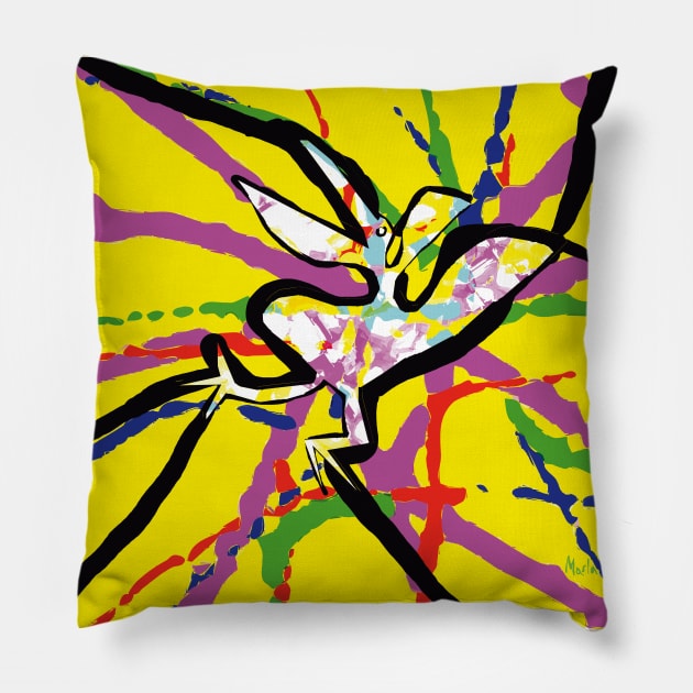 Let's Dance 1 - Abstract Art Pillow by Exile Kings 