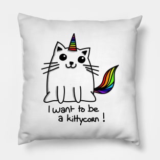 Cat unicorn Pillow