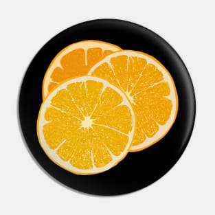 Three orange oranges Pin