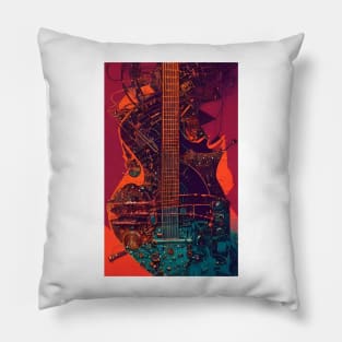 Guitar Under Construction Pillow