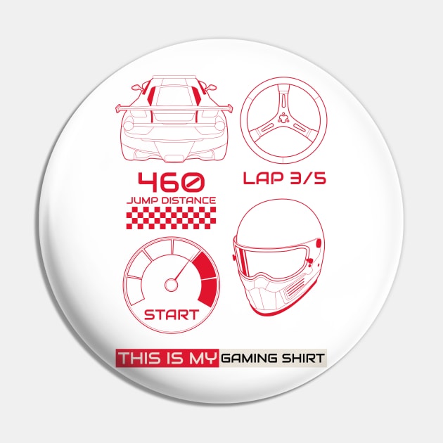 Car Racing Pin by ForEngineer