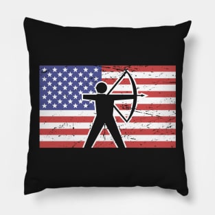 American Flag & Archery Pillow