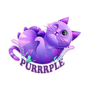 Purrrple fantasy cat T-Shirt