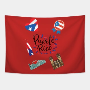 I love peurto Rico _peurto Rico flag Tapestry